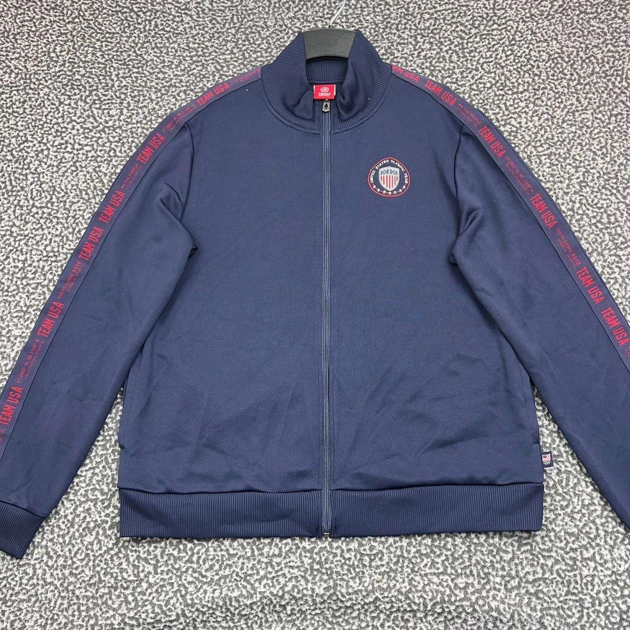Other Team USA Olympic Sweatshirt Men Blue Full Zip Long Sleeve L Size US L / EU 52-54 / 3 - 1 Thumbnail