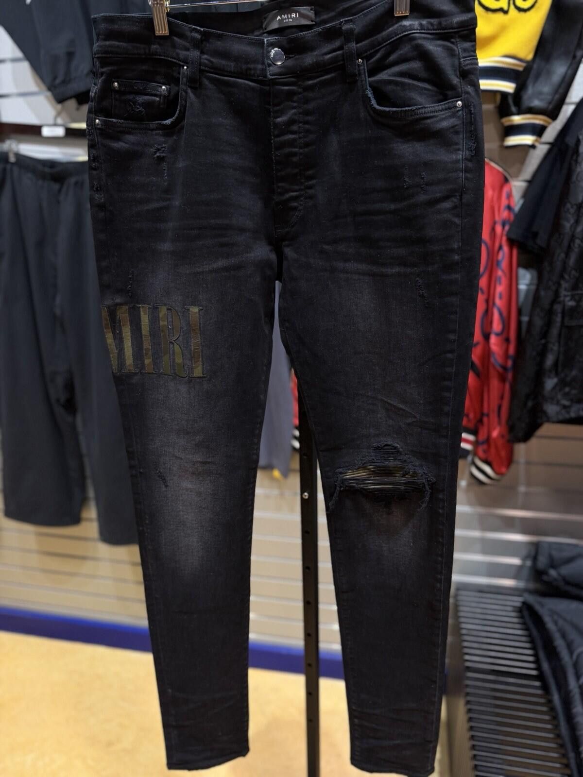 Amiri Size 36 - Amiri Black Green Jeans 100% Authentic Size US 36 / EU 52 - 7 Thumbnail
