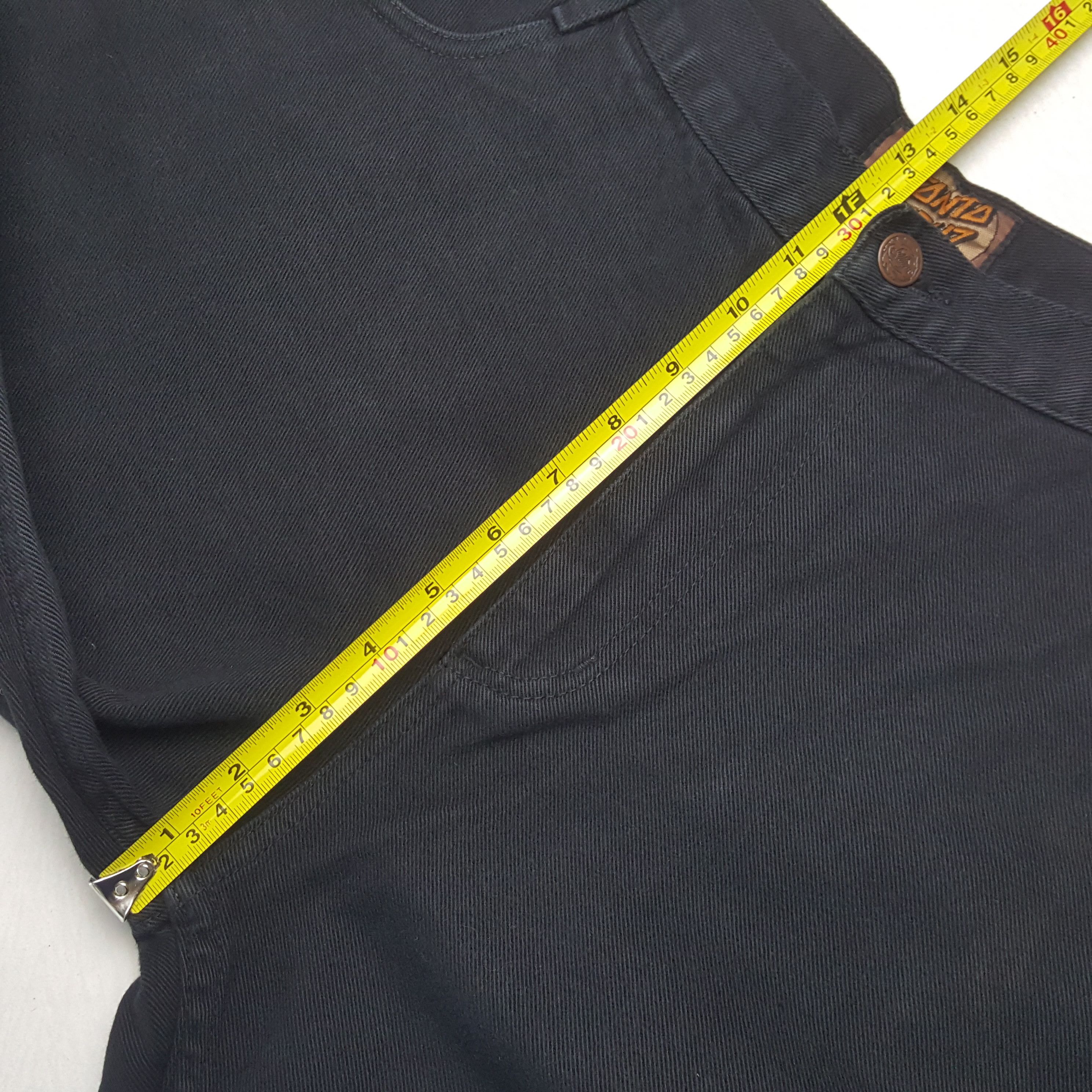 Santa Cruz Skateboards Vintage Santa Cruz Skateboard Brand Black Jeans RR10 Size US 32 / EU 48 - 8 Thumbnail