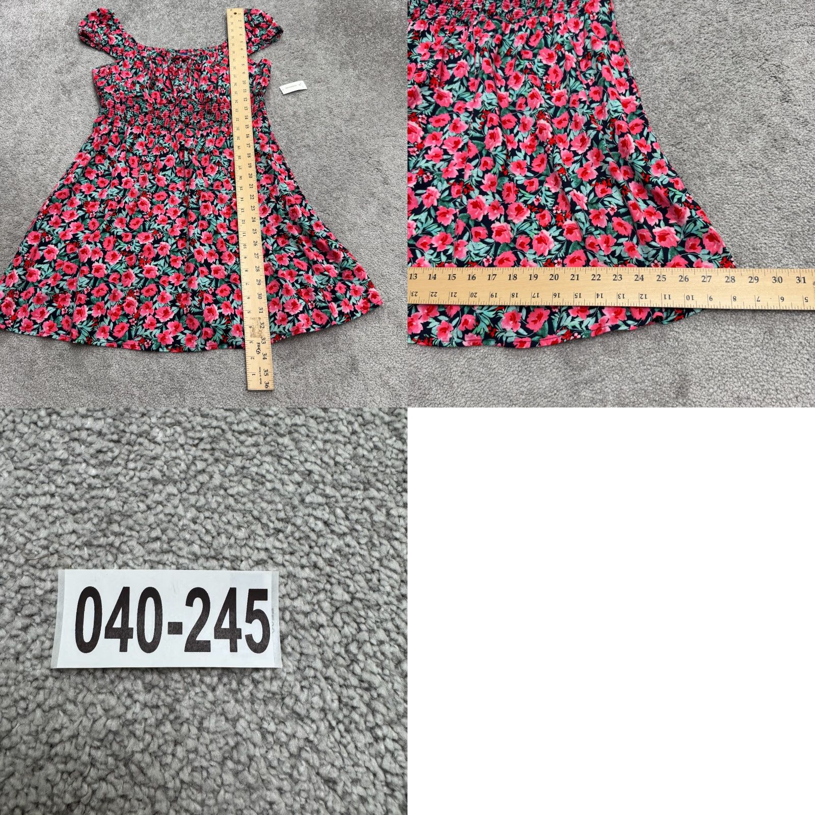 Old Navy Old Navy Smocked Aline Mini Dress Womens L Pink Floral Elastic Summer NWT Size L / US 10 / IT 46 - 9 Thumbnail
