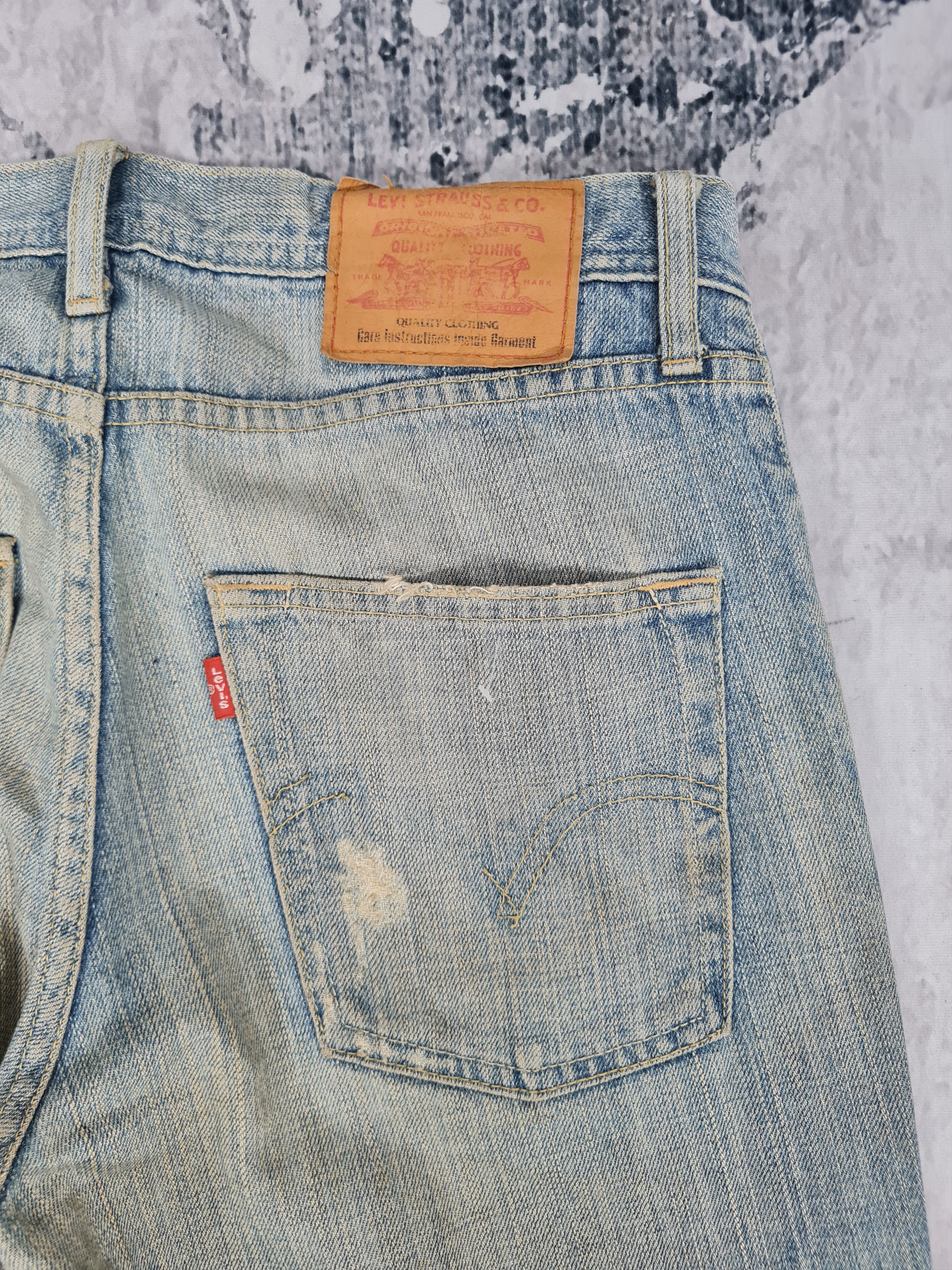 Levi's Vtg LEVIS Single Pocket Ripped Stain Jeans L0350 Size 34X33 Size US 34 / EU 50 - 13 Thumbnail