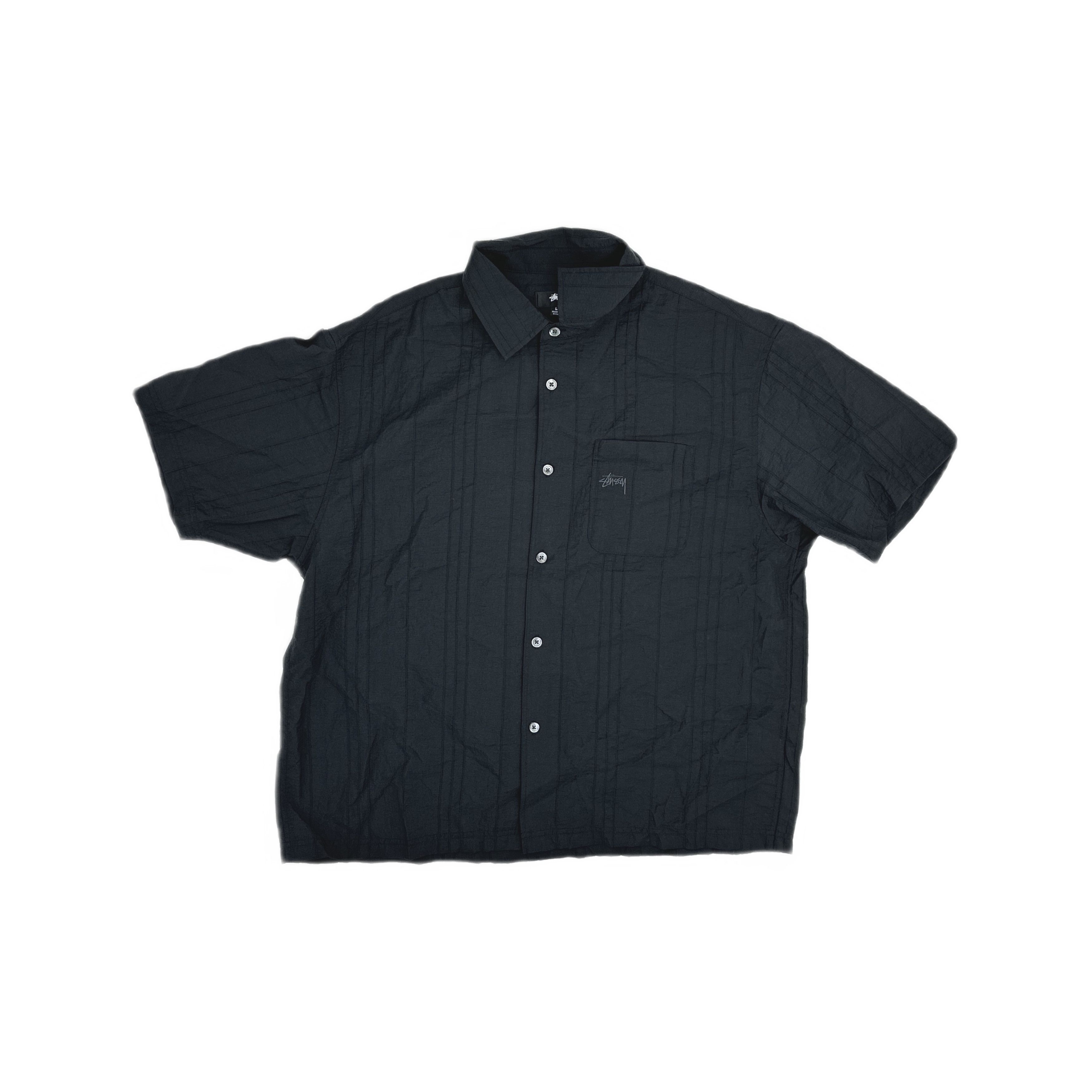 Stussy Stussy Textured Short Sleeve Button Up Shirt Size L Size US L / EU 52-54 / 3 - 1 Thumbnail