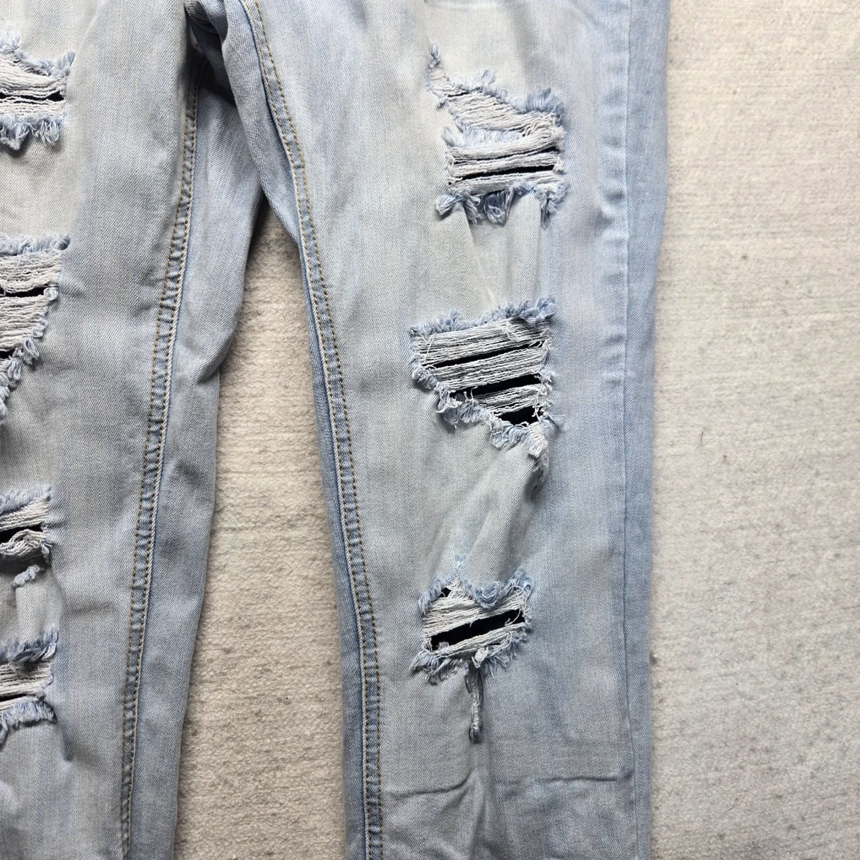 Denime Est.1846 Denim Jeans Stright Blue Pants Distressed Adult Women's Size 8 Blue Jeans 1846 Denim Womens Slim Straight Distressed Jeans Size 8 Size 30" / US 8 / IT 44 - 4 Thumbnail