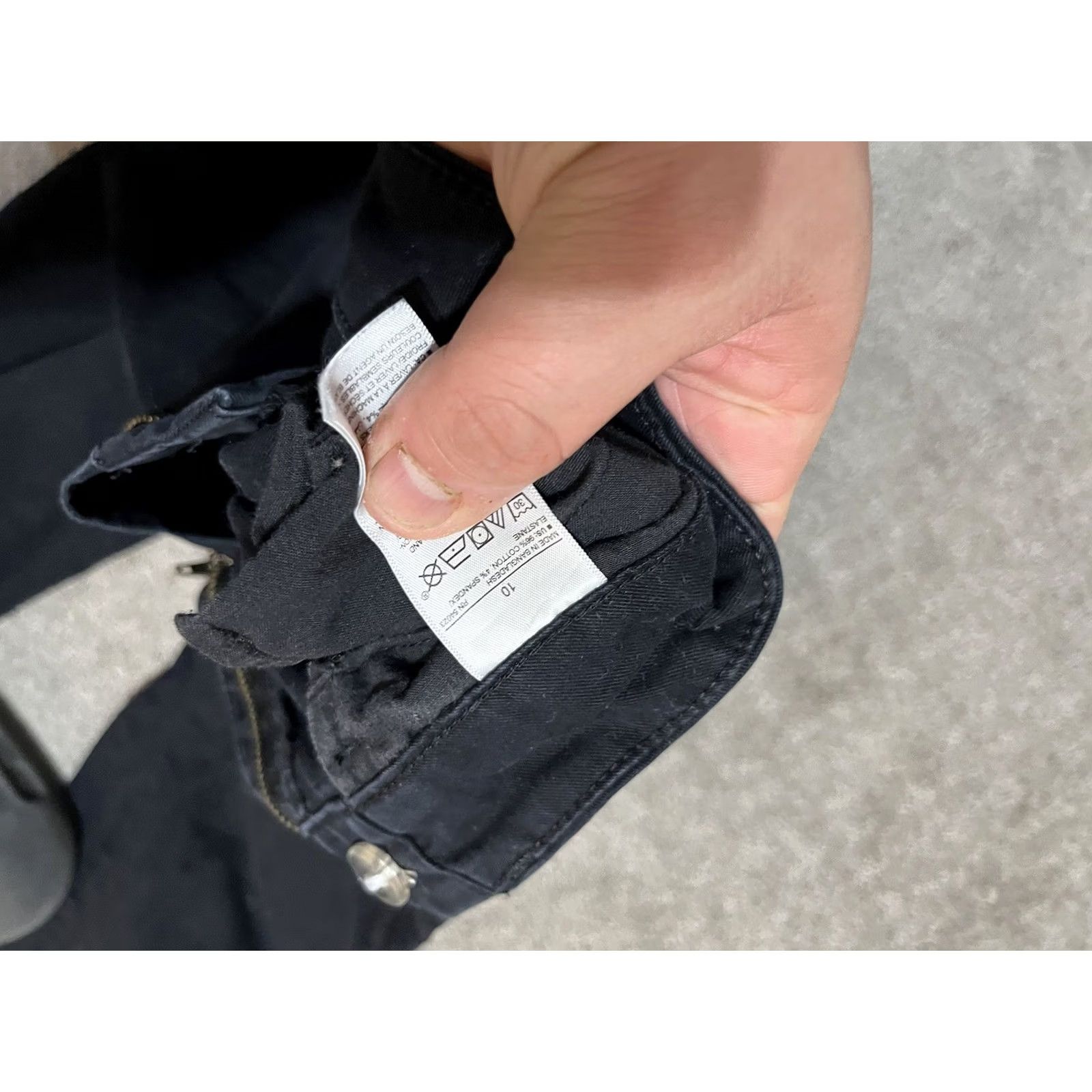 Old Navy Old Navy Black Pixie Skinny Ankle Pants Women Size 10 Pockets Slim 22in Inseam Crop Flat Front Cotton Blend Regular Pocketed Women's Pants Size 32" / US 10 / IT 46 - 6 Thumbnail