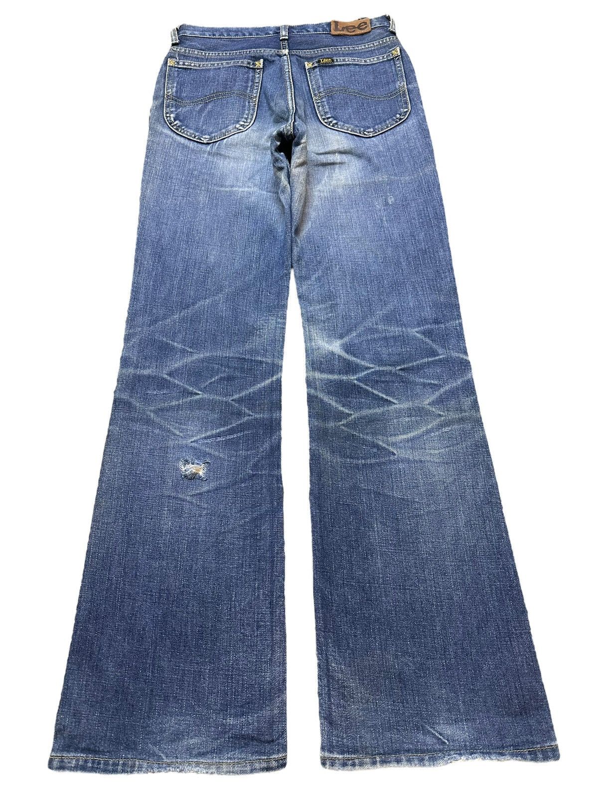 Lee Vintage 90s Lee Riders Faded Wash Distressed Bootcut Jeans Size 26" / US 2 / IT 38 - 2 Thumbnail