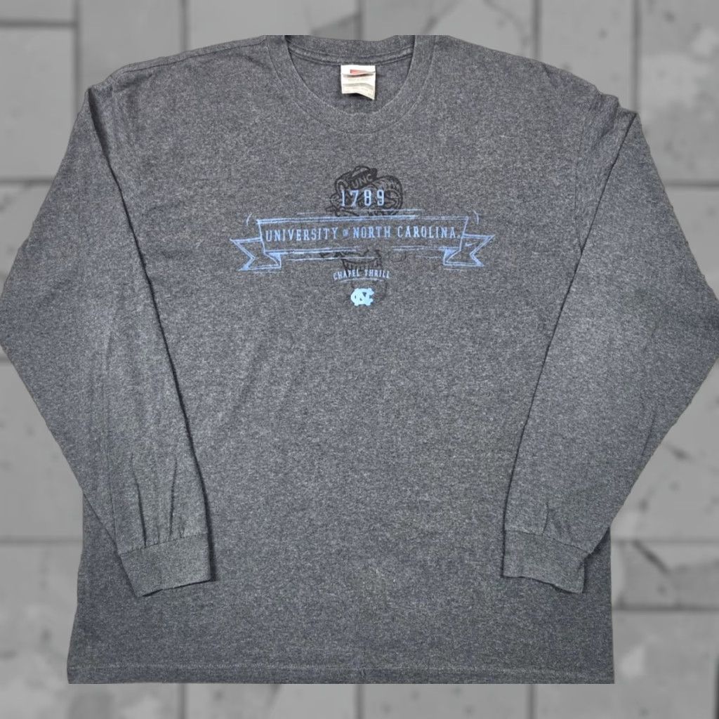 Nike Nike UNC Tar Heels Shirt L/S XL Chapel Trill Vtg University of North Carolina Size US XL / EU 56 / 4 - 1 Thumbnail