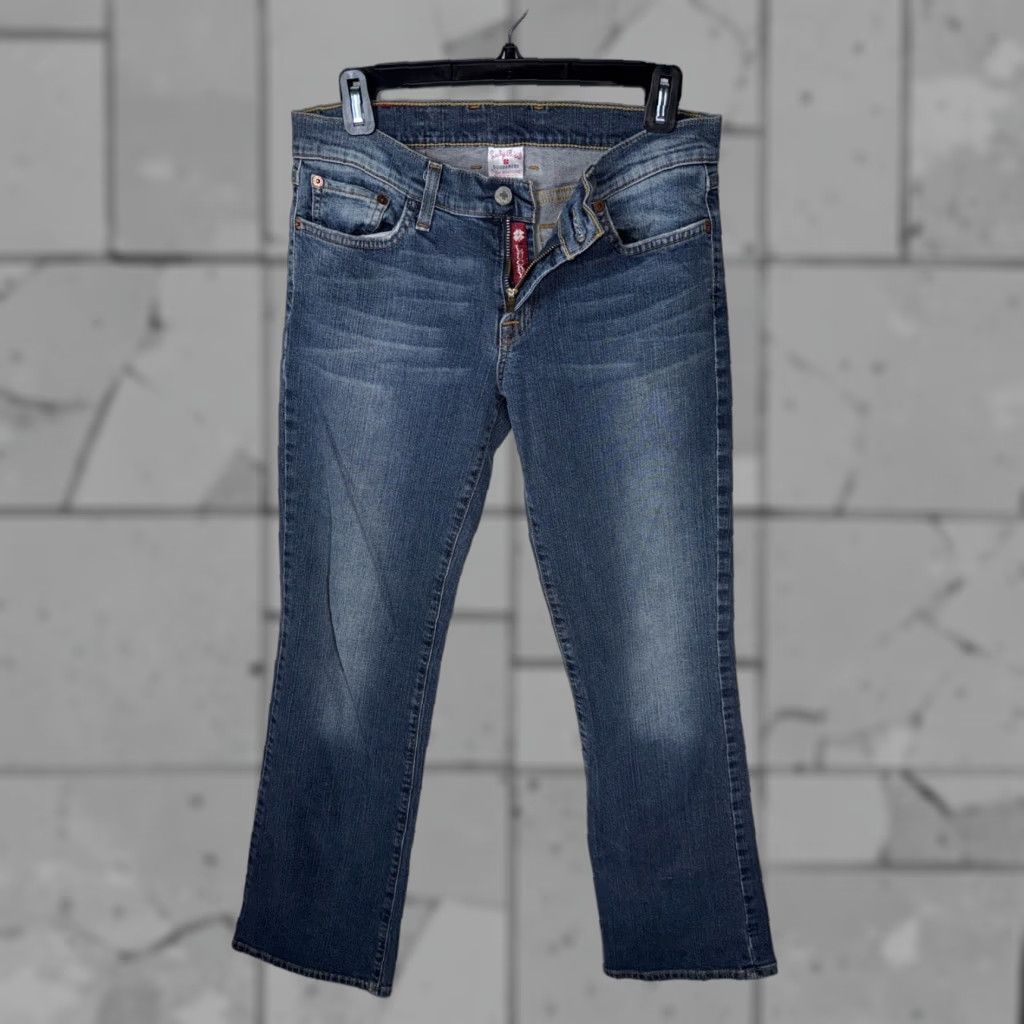 Lucky Brand VTG Lucky Brand Jeans Mid Rise Flare WOMENS 6 / 31” Inseam Denim Blue 90s Y2K City Hippie Retro Jeans Womens Size 28" / US 6 / IT 42 - 1 Thumbnail
