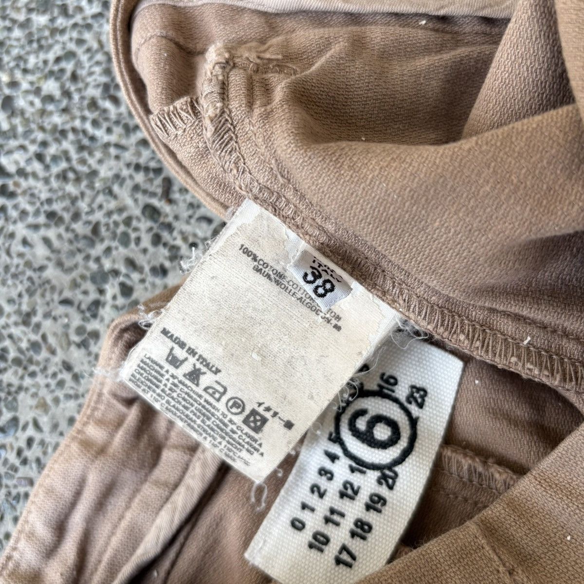MM6 MM6 Maison Margiela Brown Cotton Trousers Size 30" / US 8 / IT 44 - 9 Thumbnail