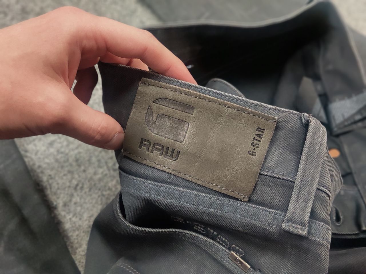G-Star G Star Raw Vintage 3301 Gray Waxed Jeans if six was nine Size US 33 - 14 Thumbnail