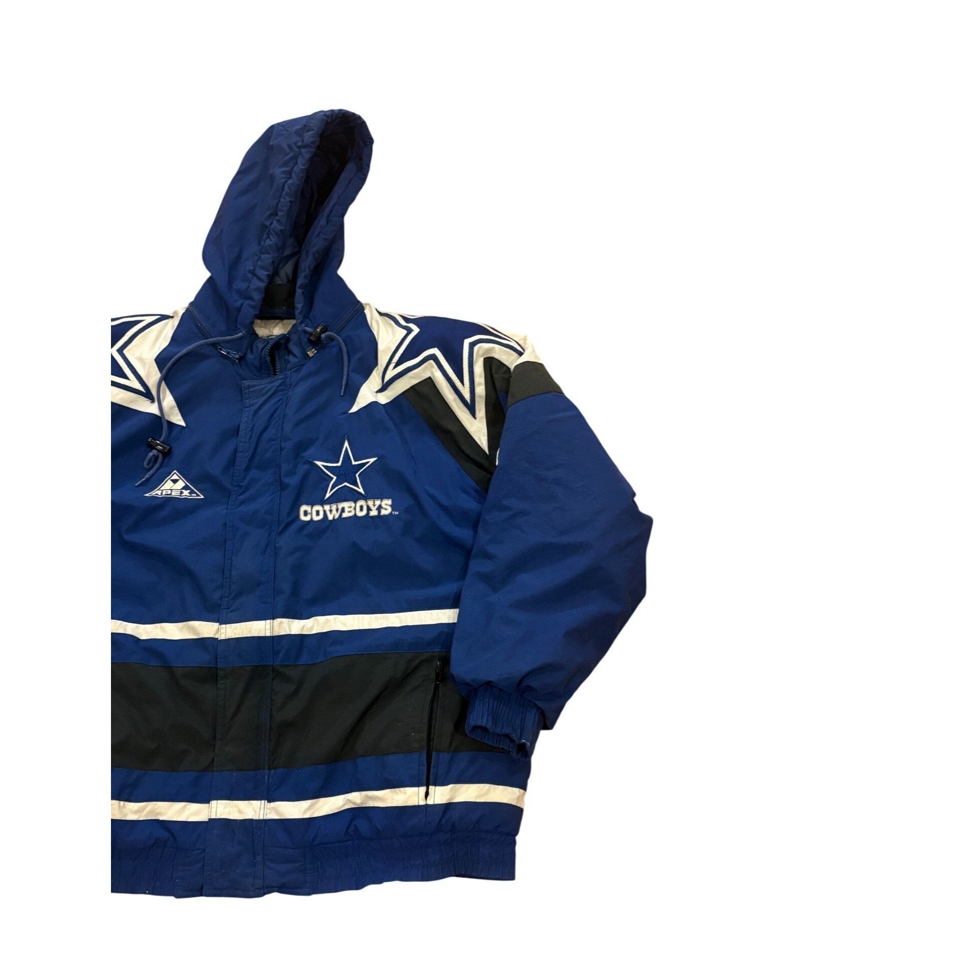 Apex One Vintage 90's Apex One Dallas Cowboys NFL Pro Line Hooded Puf Size US L / EU 52-54 / 3 - 4 Thumbnail