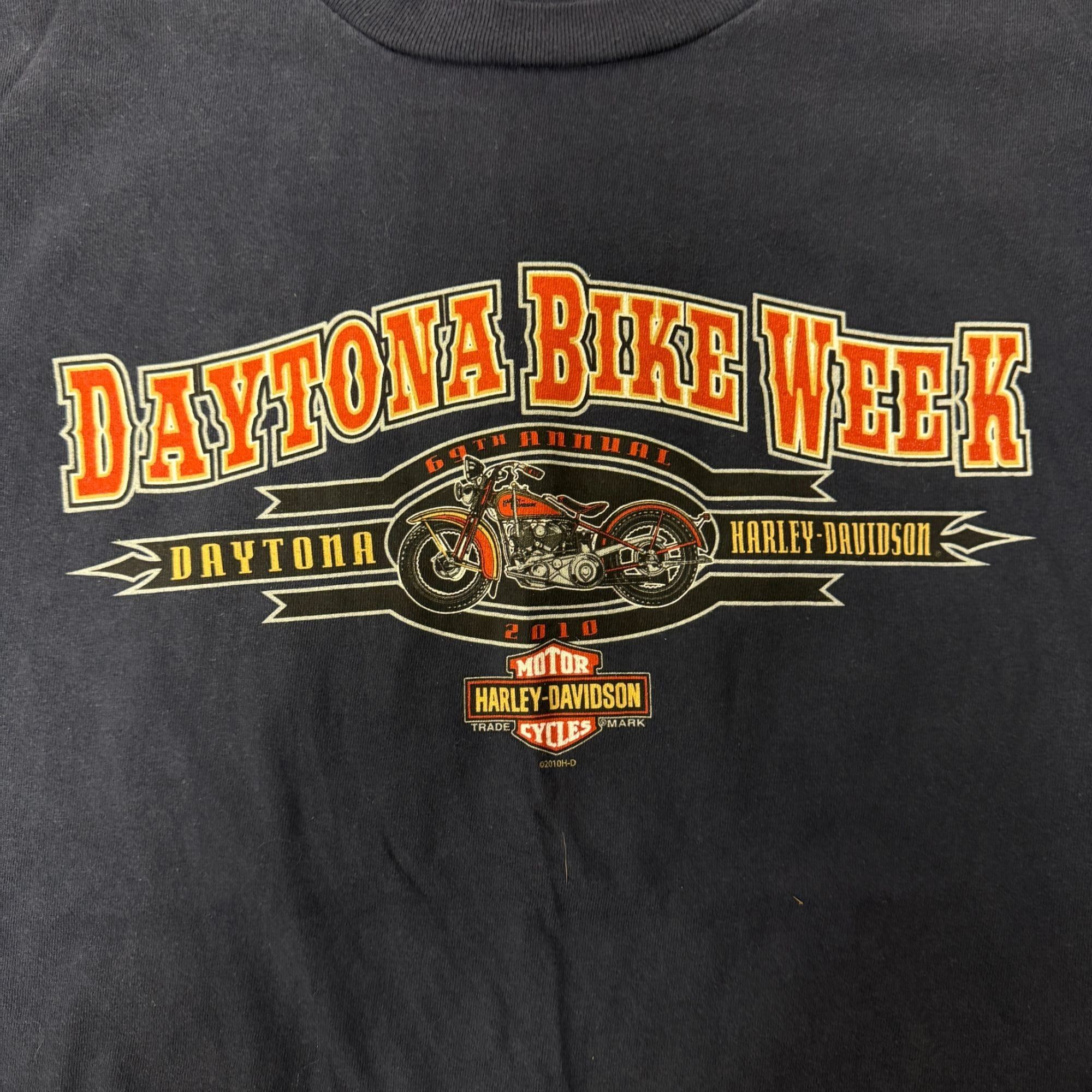 Harley Davidson H-D Motorcycle DAYTONA BIKE WEEK FL Beach L/S Spellout Shirt Size US XXL / EU 58 / 5 - 9 Thumbnail