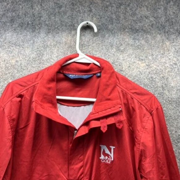 Ralph Lauren VINTAGE Ralph Lauren Jacket Men Medium Anorak Red Half Zip Golf Golfer Polyester Vtg Size US M / EU 48-50 / 2 - 5 Thumbnail