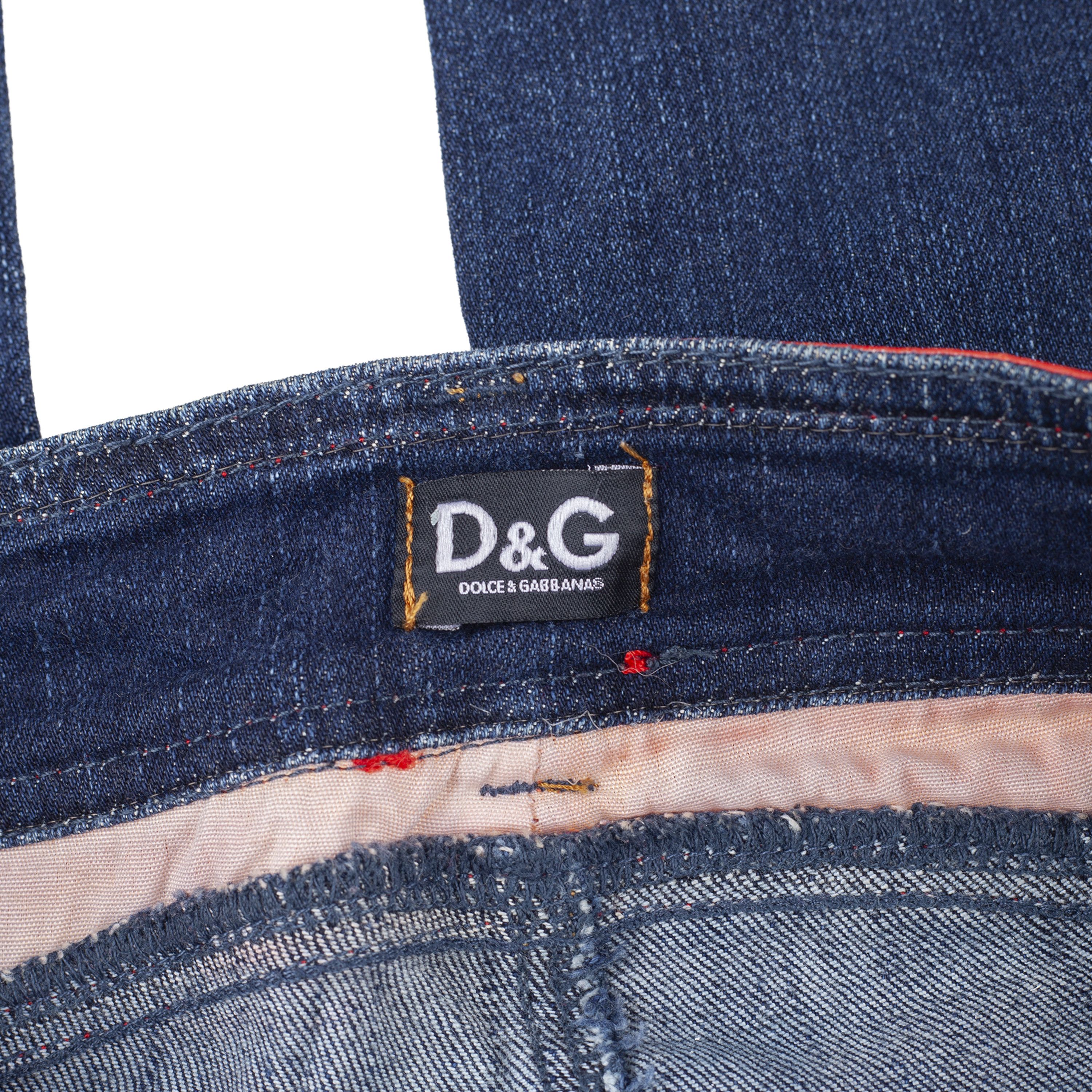 Dolce & Gabbana Dolce & Gabbana Vintage Jeans with Red Python Waistband Size 27" / US 4 / IT 40 - 5 Thumbnail