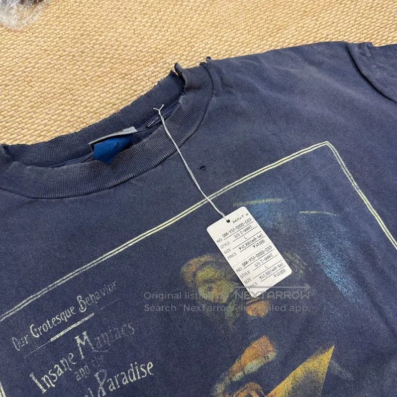 Saint Michael Saint Michael Collaboration starfish smile navy blue washe Size US L / EU 52-54 / 3 - 3 Thumbnail
