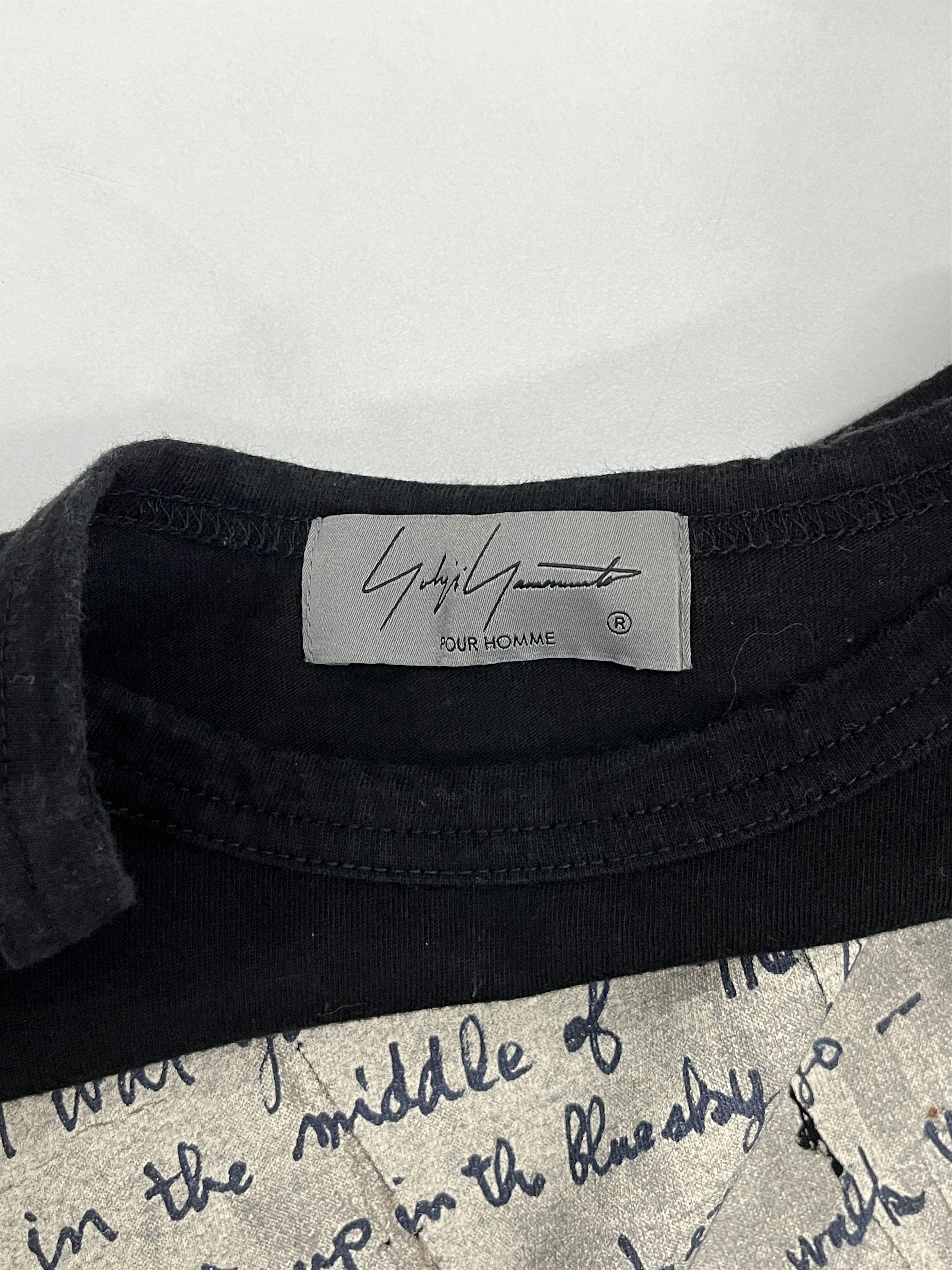 Yohji Yamamoto Yohji Yamamoto Pour Homme Pigment Paper T-Shirt Size US L / EU 52-54 / 3 - 4 Thumbnail