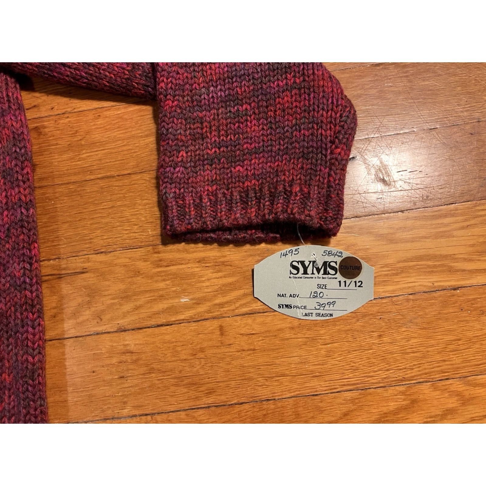Vintage VINTAGE Adrienne Vittadini Collection Sweater Women’s Medium Red 90s Size M / US 6-8 / IT 42-44 - 4 Thumbnail