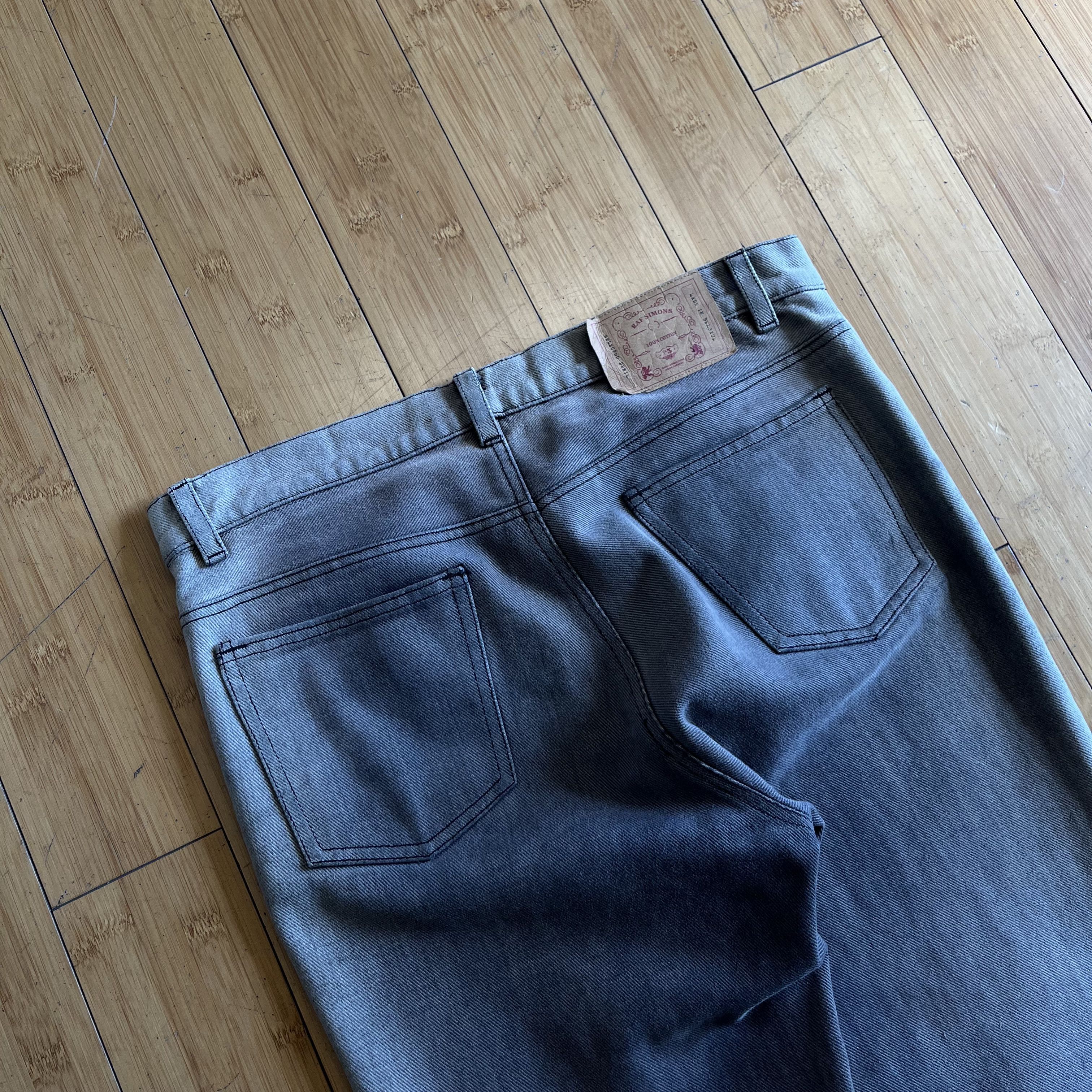 Raf Simons Raf Simons AW 03'-04' Grey Wash Denim Jeans Size US 32 / EU 48 - 6 Thumbnail