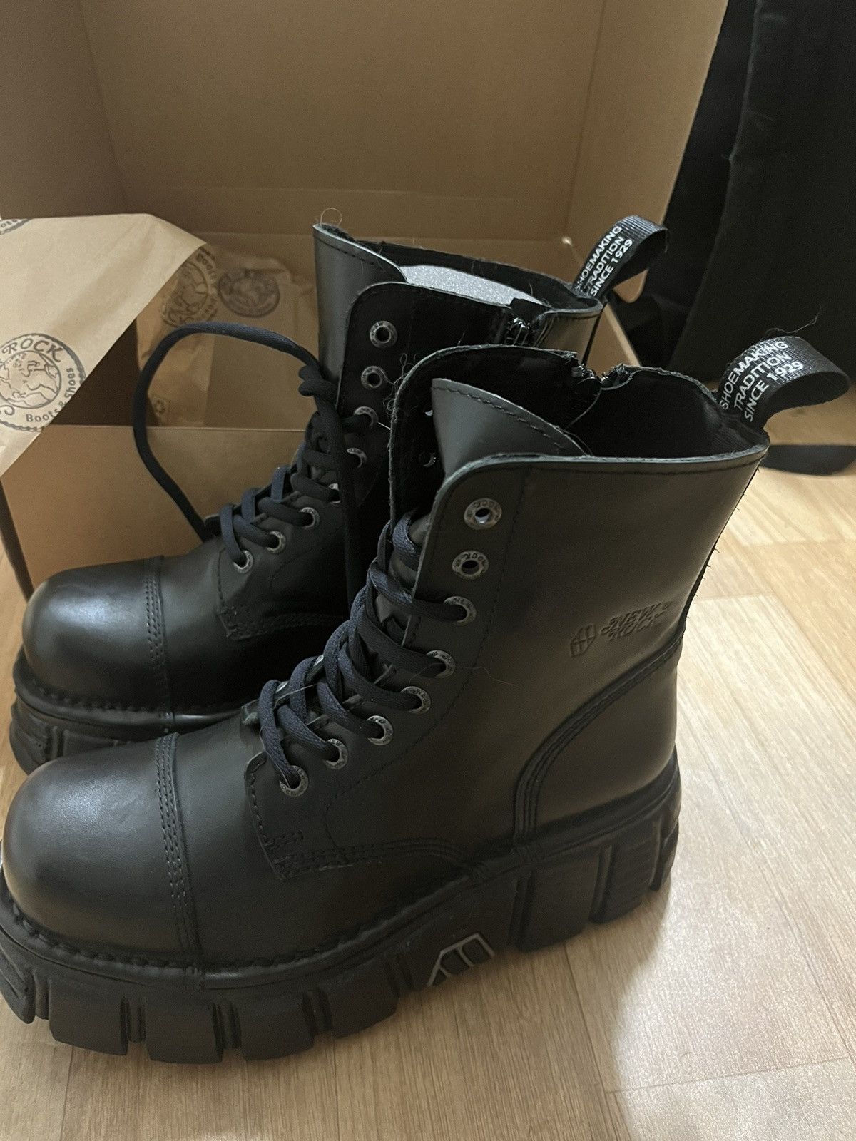 New Rock NEW ROCK ANKLE BOOT BLACK TOWER Size US 10 / IT 40 - 5 Thumbnail