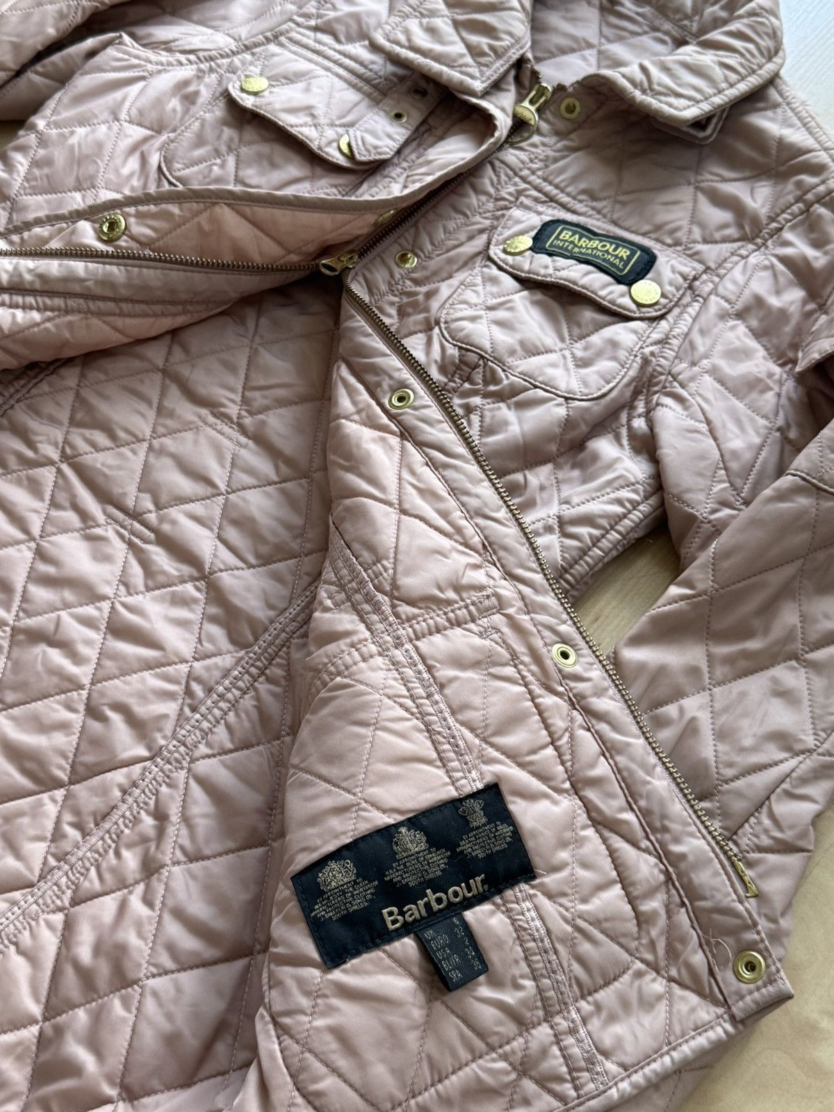 Barbour Barbour International Quilted jacket vintage light pink Size XS / US 0-2 / IT 36-38 - 8 Thumbnail
