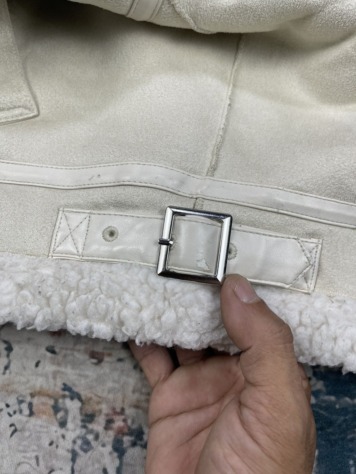 Japanese Brand Mercuryduo AW Faux Shearling Big Collar Bomber Jacket Size M / US 6-8 / IT 42-44 - 13 Thumbnail