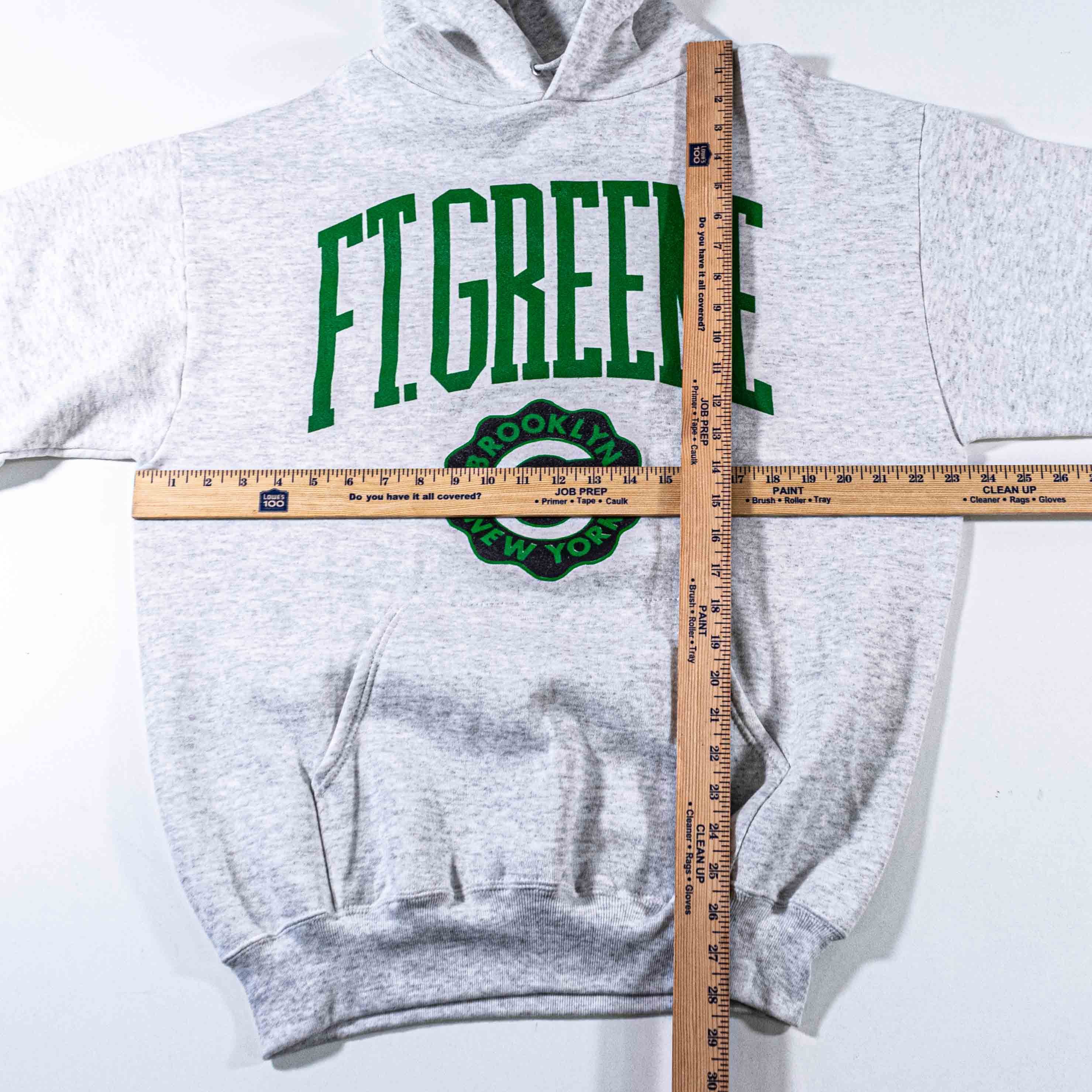Jerzees Vintage Fort Greene Brooklyn Crest Hoodie Jerzees Sweatshirt Size US XL / EU 56 / 4 - 4 Thumbnail