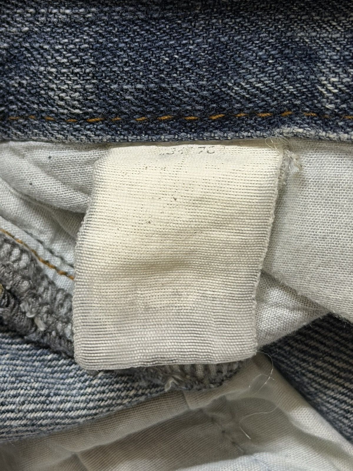 If Six Was Nine Vintage Japanese Brand Mud Wash Faded Distress Straight Leg Size US 34 / EU 50 - 9 Thumbnail
