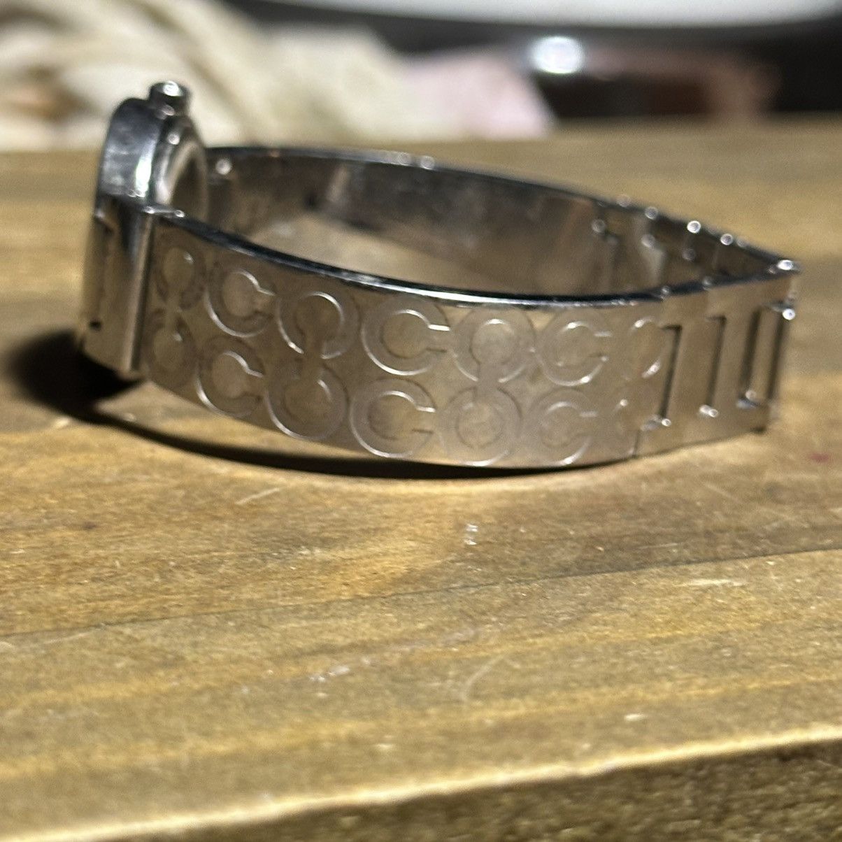 Coach Coach Mercer silver tone etched logo band watch Size ONE SIZE - 11 Thumbnail