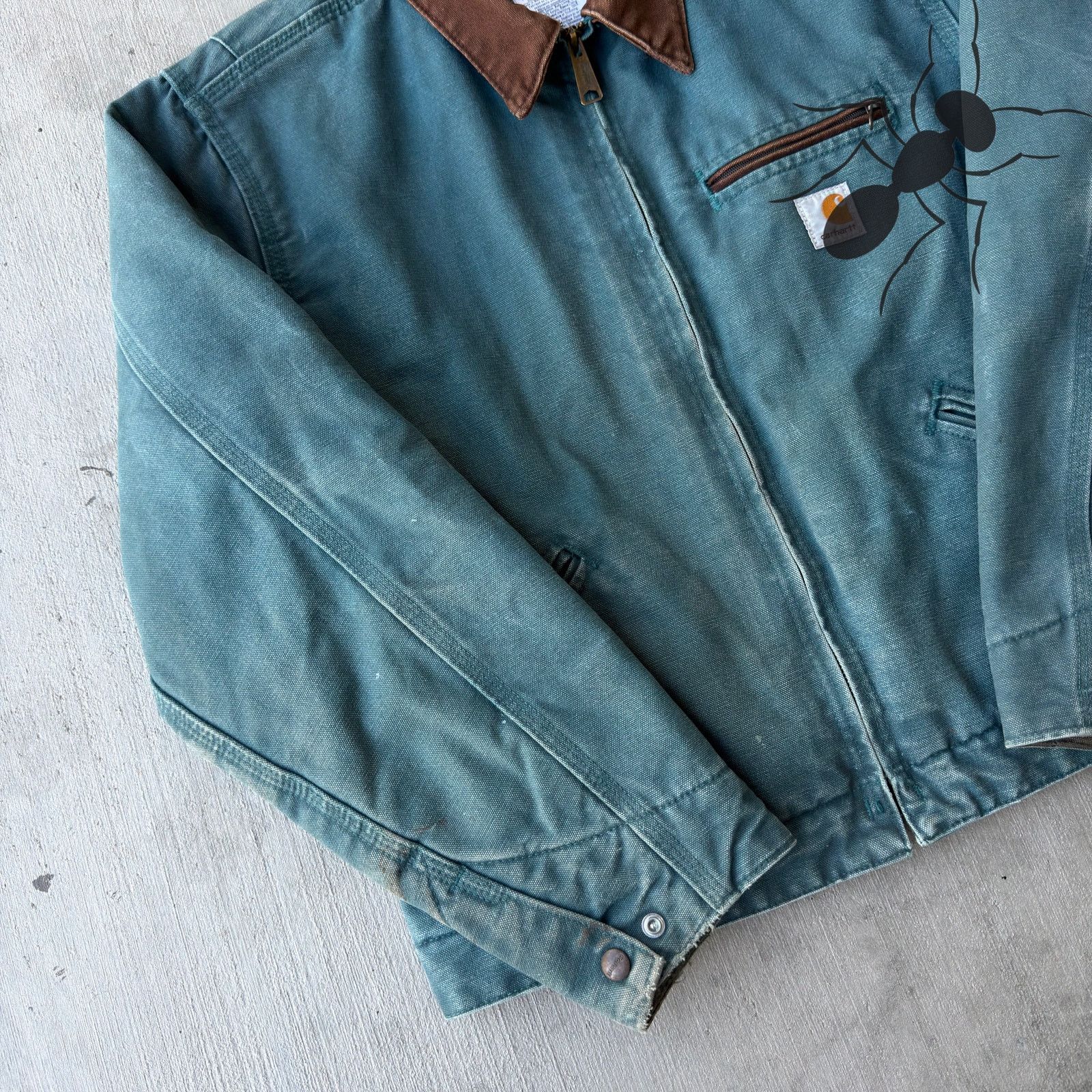 Carhartt × Vintage Carhartt WJ097 DTL green Detroit WOMENS work wear jacket Size US M / EU 48-50 / 2 - 2 Thumbnail