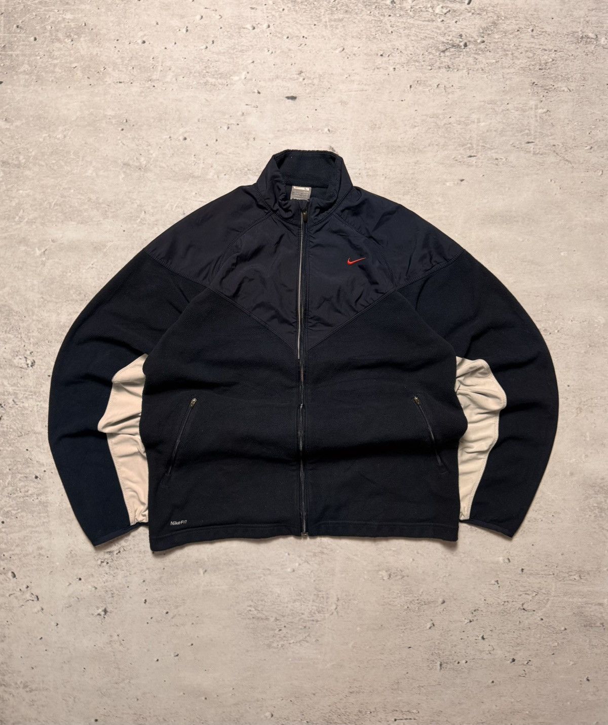 Nike × Vintage NIKE VINTAGE BASIC LOGO TEDDY FLEECE zip HOODIE Size US L / EU 52-54 / 3 - 1 Thumbnail
