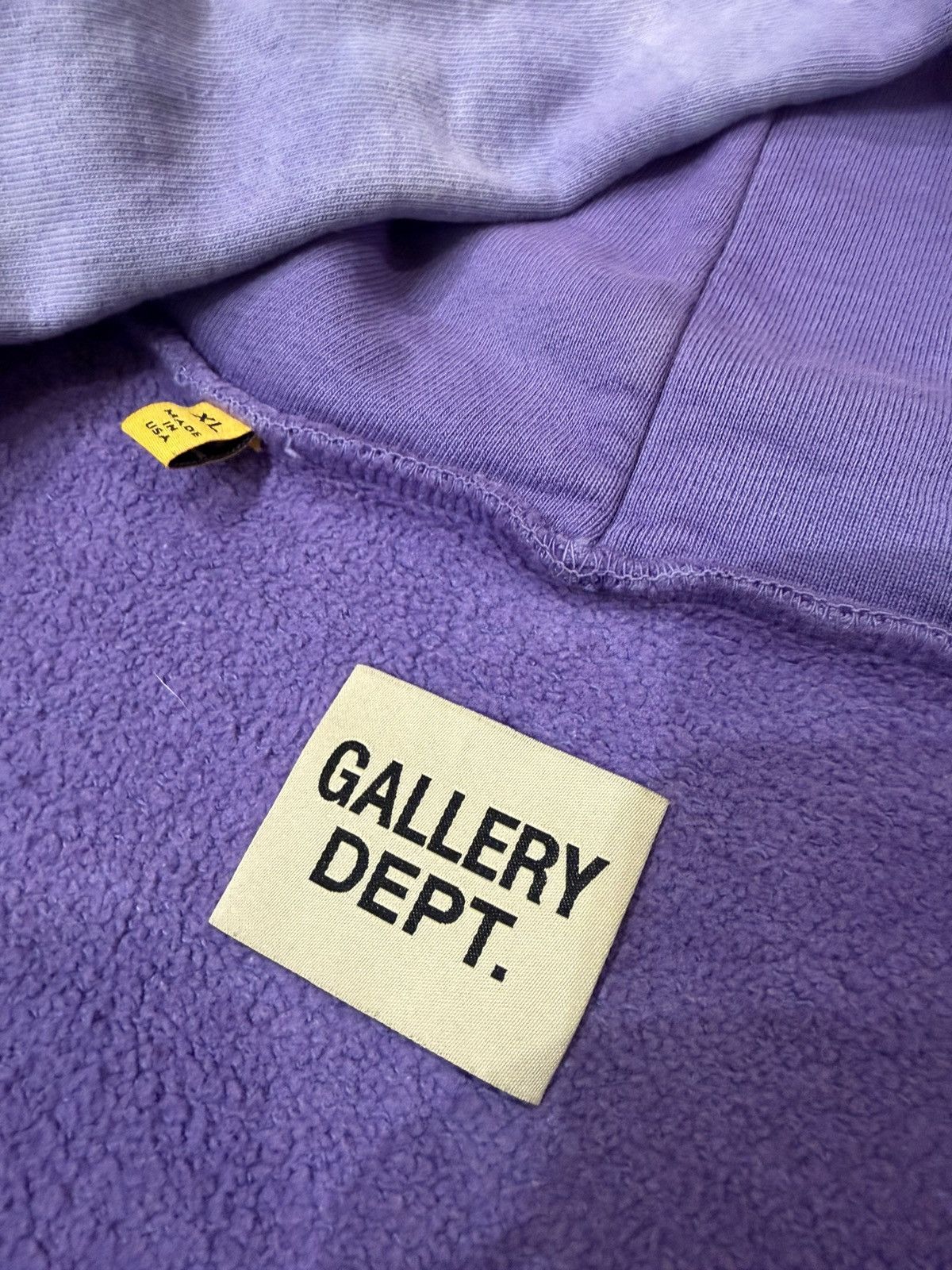 Gallery Dept. Gallery Dept French Logo Full Zip Hoodie - Purple Fade Size US XL / EU 56 / 4 - 4 Thumbnail