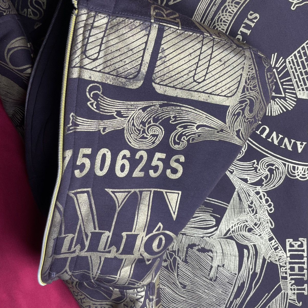 Other VTG Hundred Dollar Bill Graphic Zip Hoodie–Gold Full Print Size US L / EU 52-54 / 3 - 14 Thumbnail