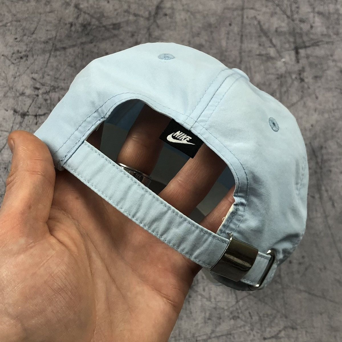 Nike Y2K Nike Nylon Light Blue Cap Size ONE SIZE - 4 Thumbnail