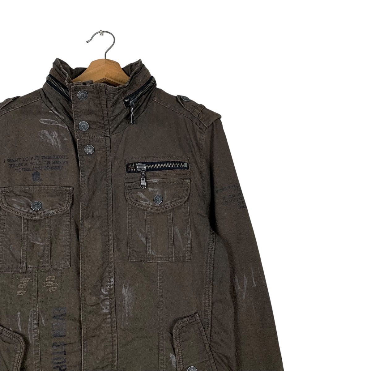 In The Attic IN THE ATTIC Trashed Four Pocket Jacket #1287-C58 Size US M / EU 48-50 / 2 - 5 Thumbnail