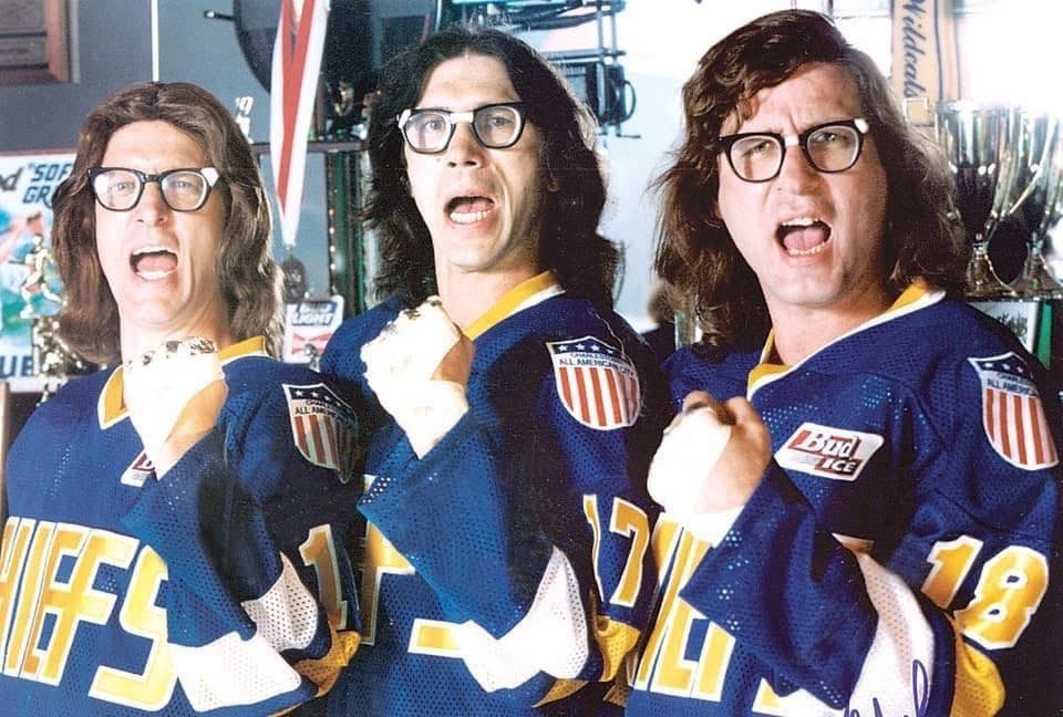 Vintage Vintage 90s SLAPSHOT THE HANSON BROTHERS Movie Size US XL / EU 56 / 4 - 7 Thumbnail