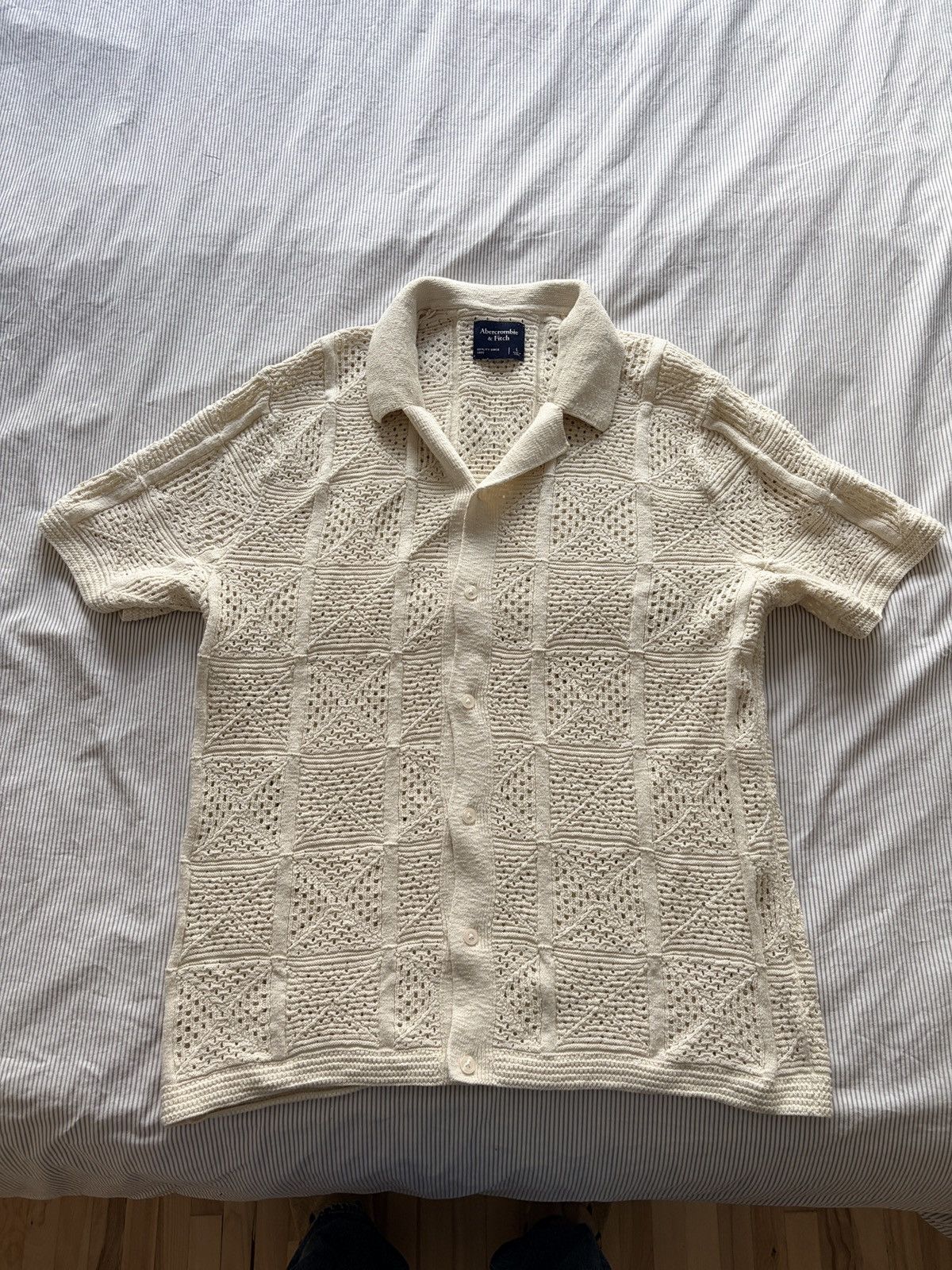 Abercrombie Knit Button Up Polo