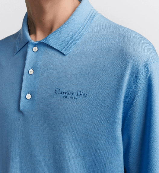 Dior o1w1db11225 493M80 Polo Shirt in Blue Size US L / EU 52-54 / 3 - 7 Thumbnail