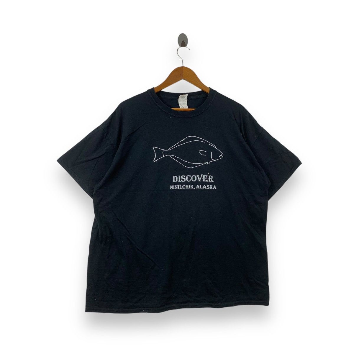 Vintage Vintage DISCOVER NINILCHIK ALASKA National Park Tee Shirt Size US XXL / EU 58 / 5 - 1 Thumbnail