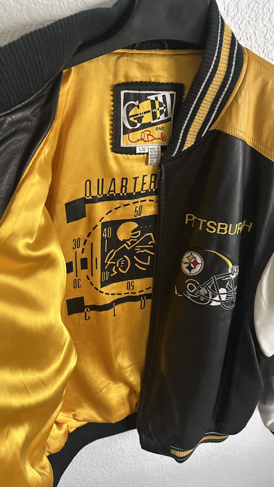 Sports Specialties × Vintage Vintage Pittsburgh Steelers G-III & CarlBanks Leather Jacket Size US L / EU 52-54 / 3 - 4 Thumbnail