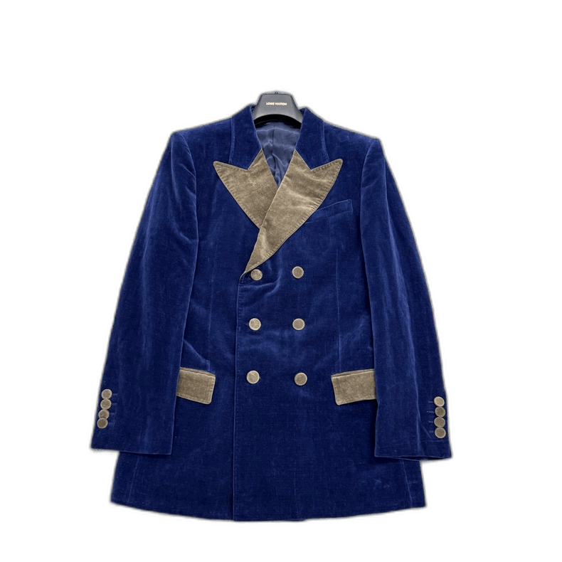 Gucci Gucci velvet double-breasted blazer Size US M / EU 48-50 / 2 - 1 Thumbnail