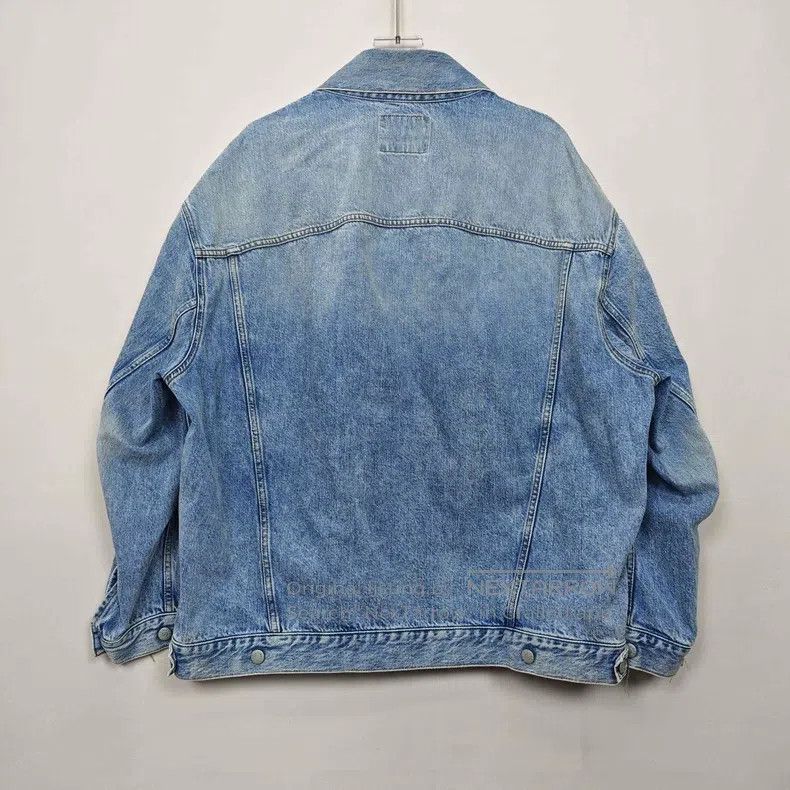 Acne Studios Acne Studios Blue Vintage Washed Distressed Denim Jacket Size XS / US 0-2 / IT 36-38 - 2 Thumbnail