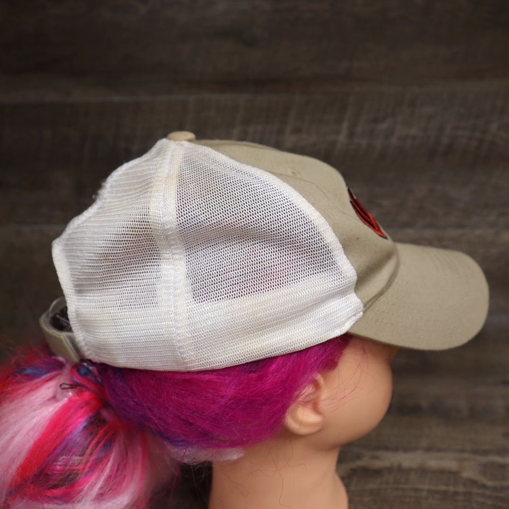 Logo 7 Whitetails Hat Baseball Cap Adjustable Mens Tan Cotton Canvas Deer Logo Hunting Size ONE SIZE - 3 Thumbnail