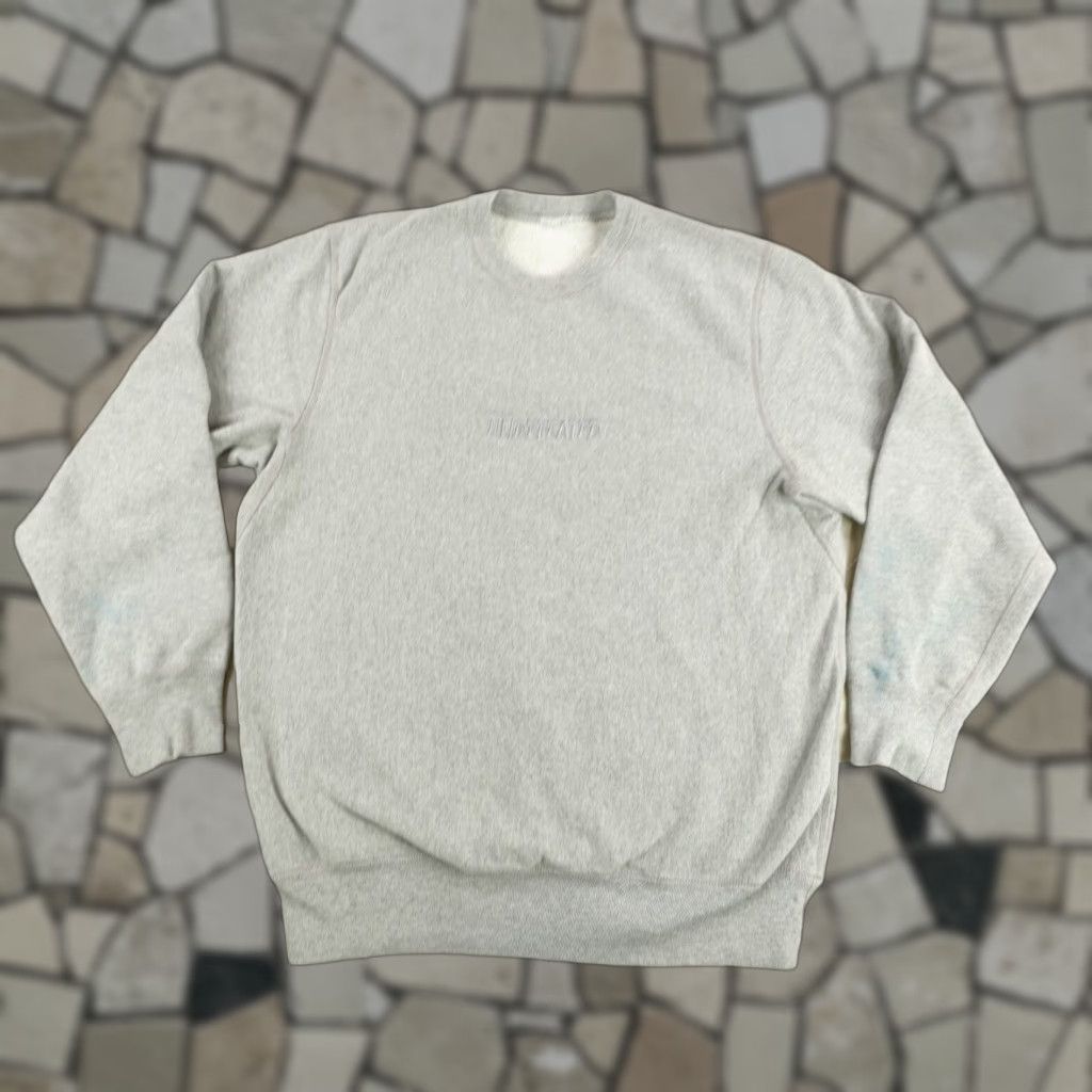 Undefeated VINTAGE Undefeated Sweatshirt Men Large Gray Crewneck Pullover Knit Logo Outdoor Active Warm Size US L / EU 52-54 / 3 - 1 Thumbnail