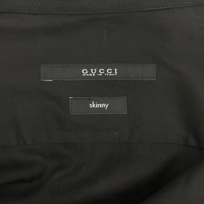 Gucci Gucci Black pocket red and green embroidered logo shirt Size US XXS / EU 40 - 3 Thumbnail