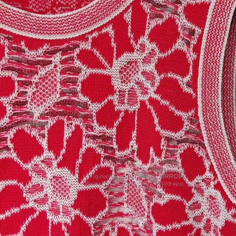 Chanel Chanel Red Floral Embroidered Dress, Size S . Size S / US 4 / IT 40 - 7 Thumbnail
