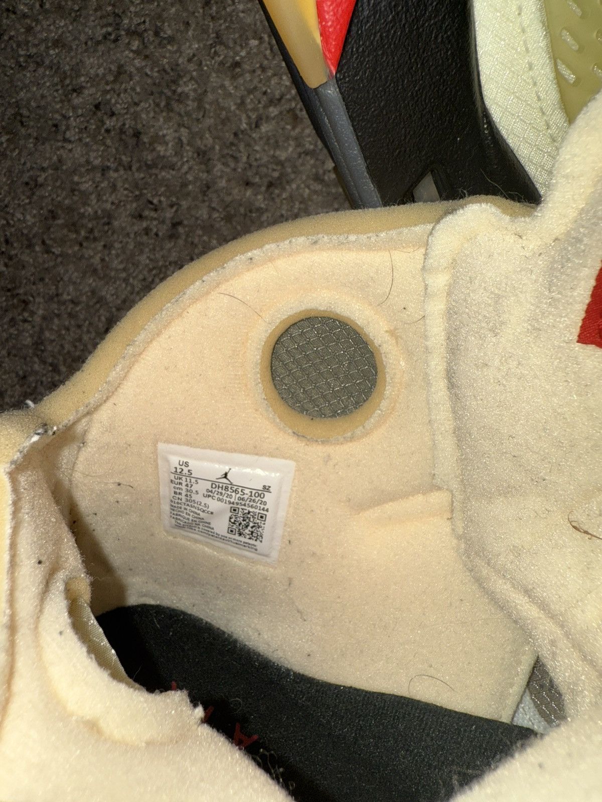 Jordan Brand × Off-White OFF WHITE JORDAN 5 SAIL Size US 12.5 / EU 45-46 - 6 Thumbnail