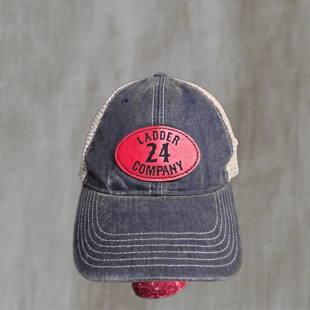 Our Legacy FDNY LADDER CO 24 Cap Hat Adjustable Custom Embroidery Fire Department New York Unisex Blue Cotton/Polyester Hat Size ONE SIZE - 1 Thumbnail