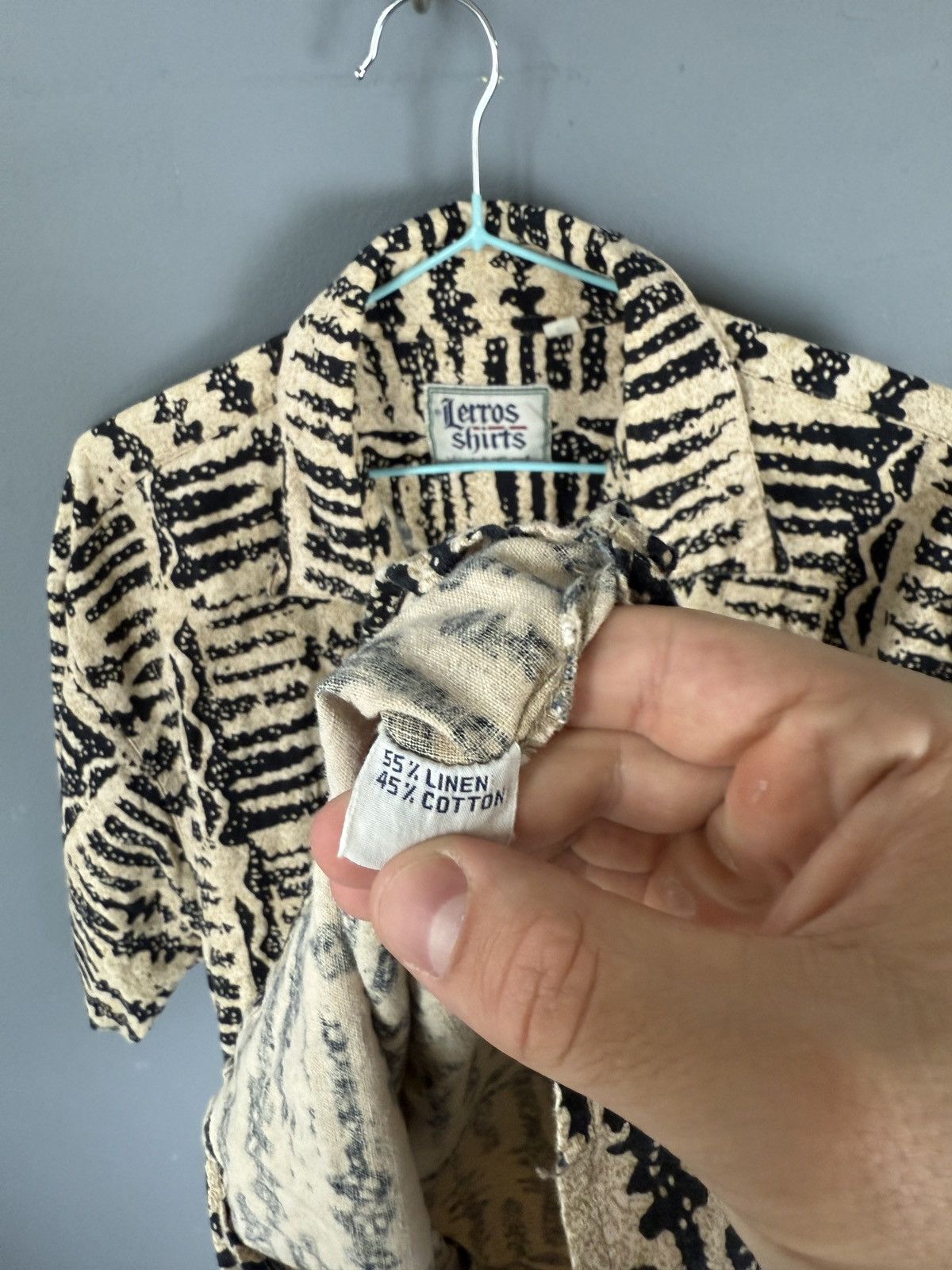 Vintage Y2K Linen/Cotton Button Up tiger 🐅 Shirts Size US L / EU 52-54 / 3 - 7 Thumbnail