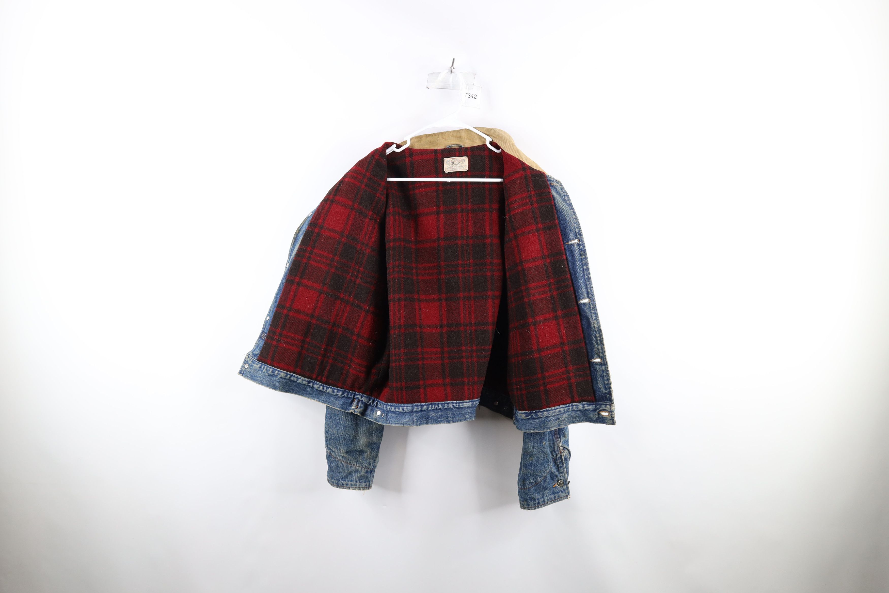 Ralph Lauren × Vintage Vintage 90s Ralph Lauren Dungarees Denim Trucker Jacket Size US XL / EU 56 / 4 - 11 Thumbnail