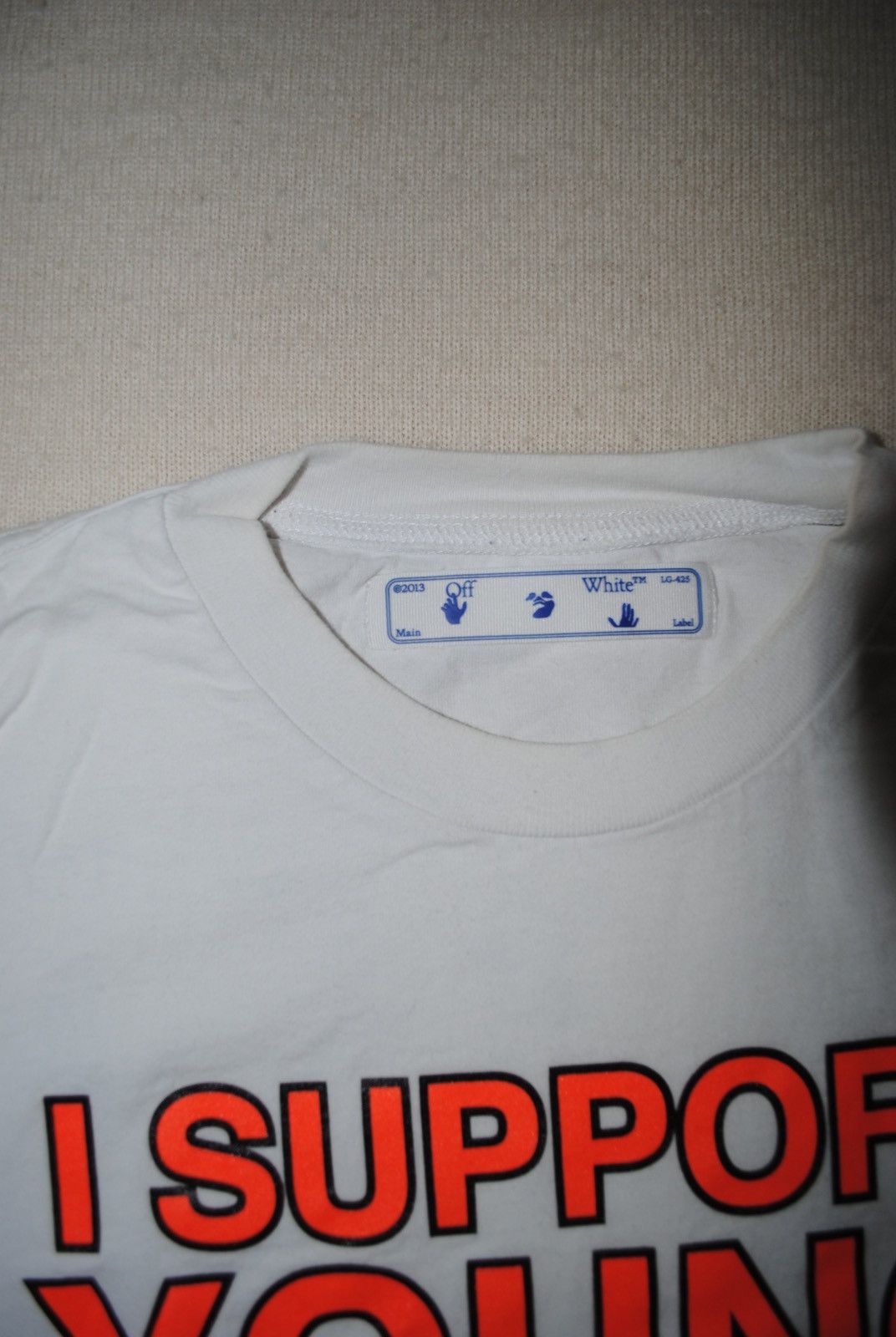 Off-White OFF WHITE “I SUPPORT YOUNG BLACK BUSINESSES TEE” Size US S / EU 44-46 / 1 - 2 Thumbnail
