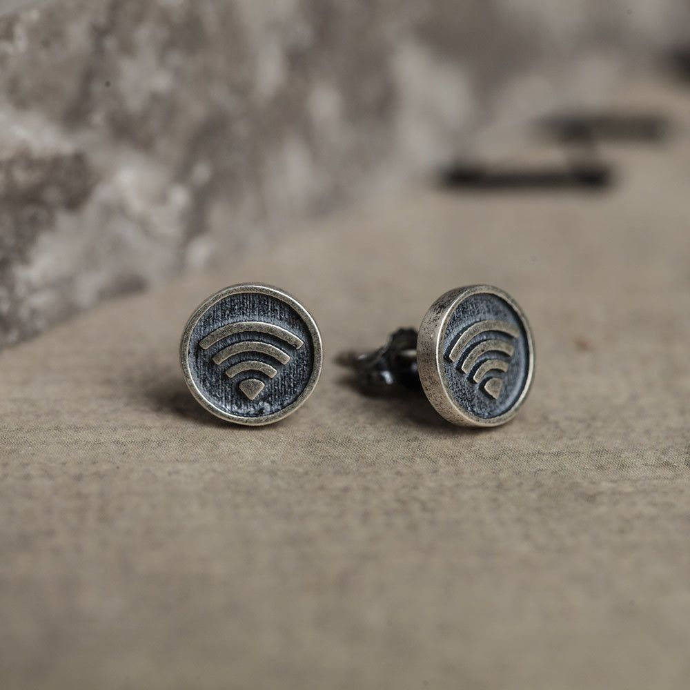 Jewelry Crazy Earrings One Pairs Chrome Jewelry Size ONE SIZE - 1 Thumbnail